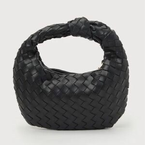 Urban Expressions Black Hobo Bag with Woven Texture NWOT